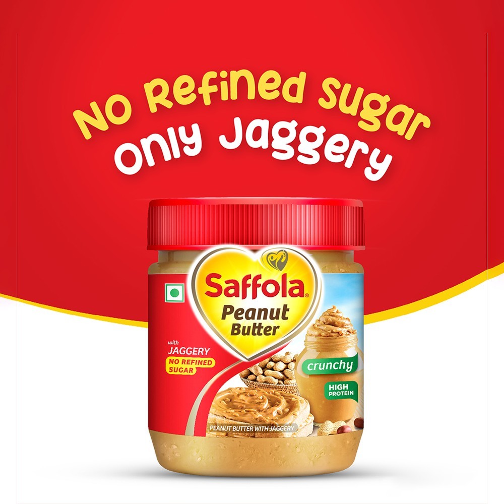 Saffola Crunchy Peanut Butter With Jaggery