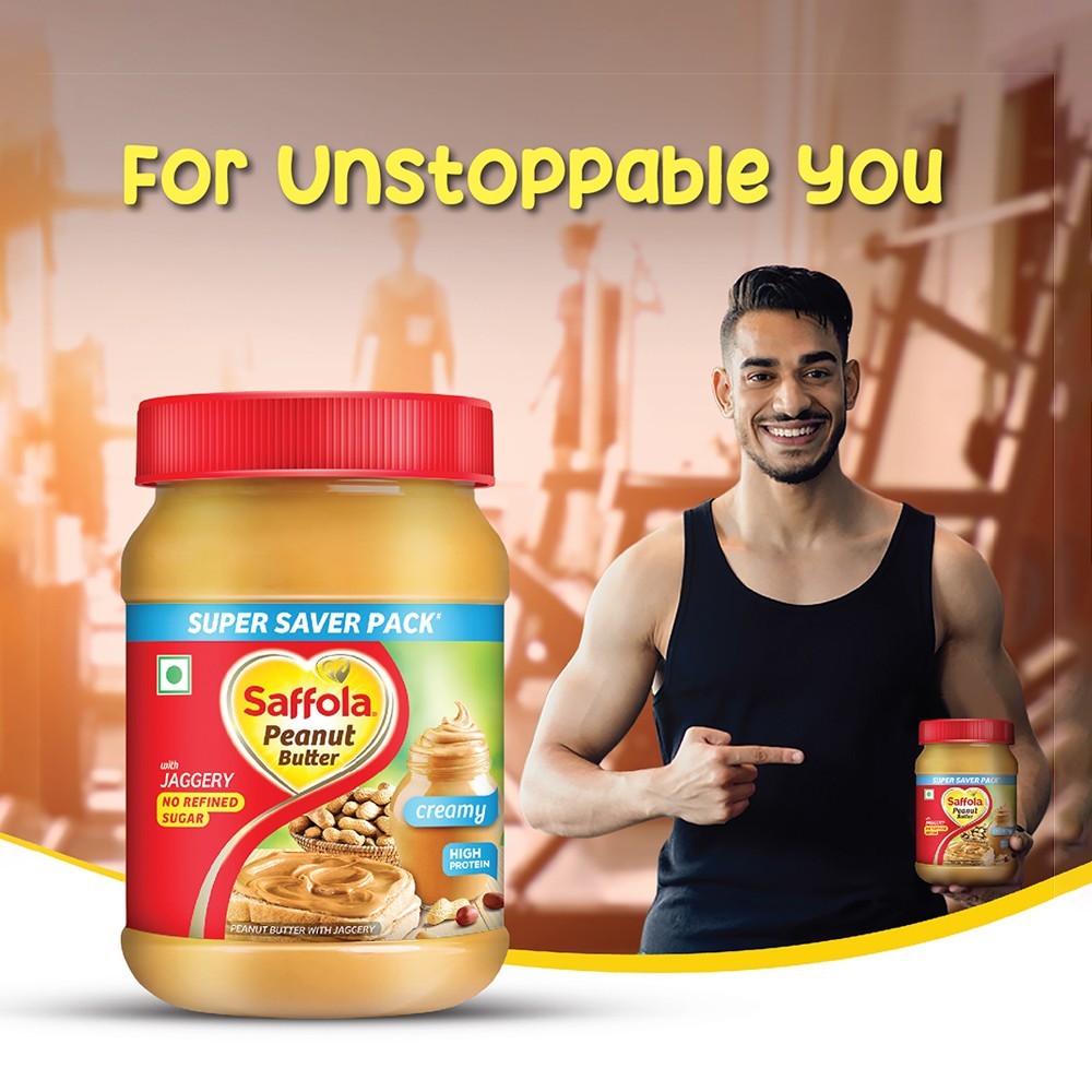 Saffola Crunchy Peanut Butter With Jaggery