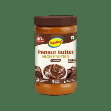 Sundrop High Protein Dark Chocolate Peanut Butter (Crunchy)