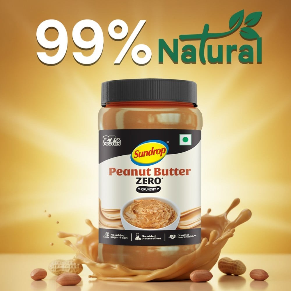 Sundrop Zero Added Sugar Crunchy Peanut Butter