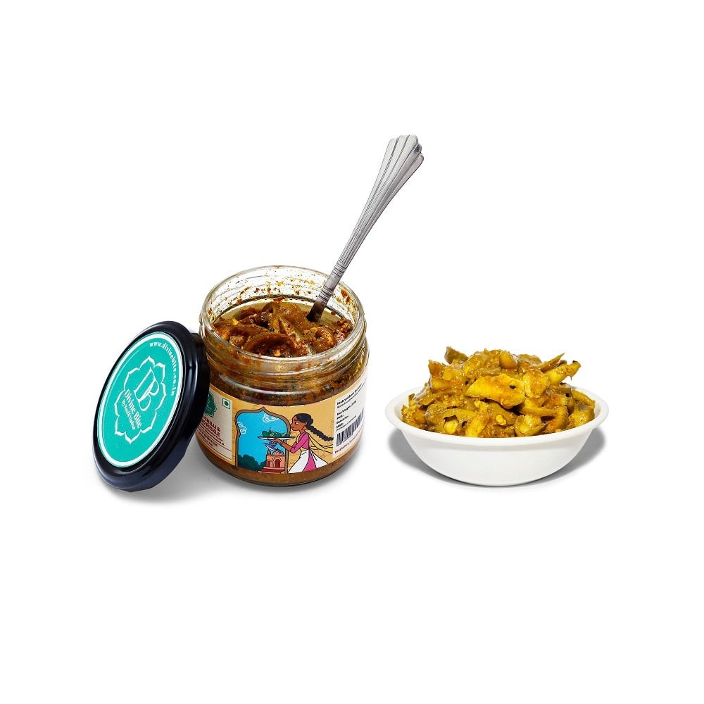 Divine Bite Homemade Green Chill & Mango Pickle
