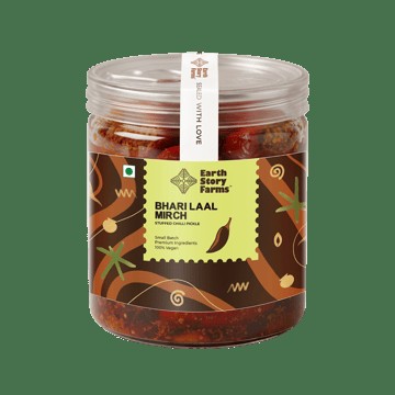 Earth Story Farms Bhari Laal Mirch Stuffed Chilli Pickle