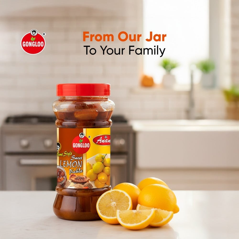 Gongloo Khata Meetha Lemon Pickle