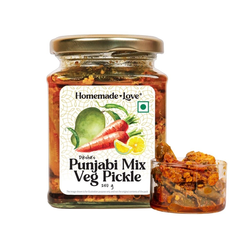 Homemade Love Diksha's Punjabi Mix Veg Pickle