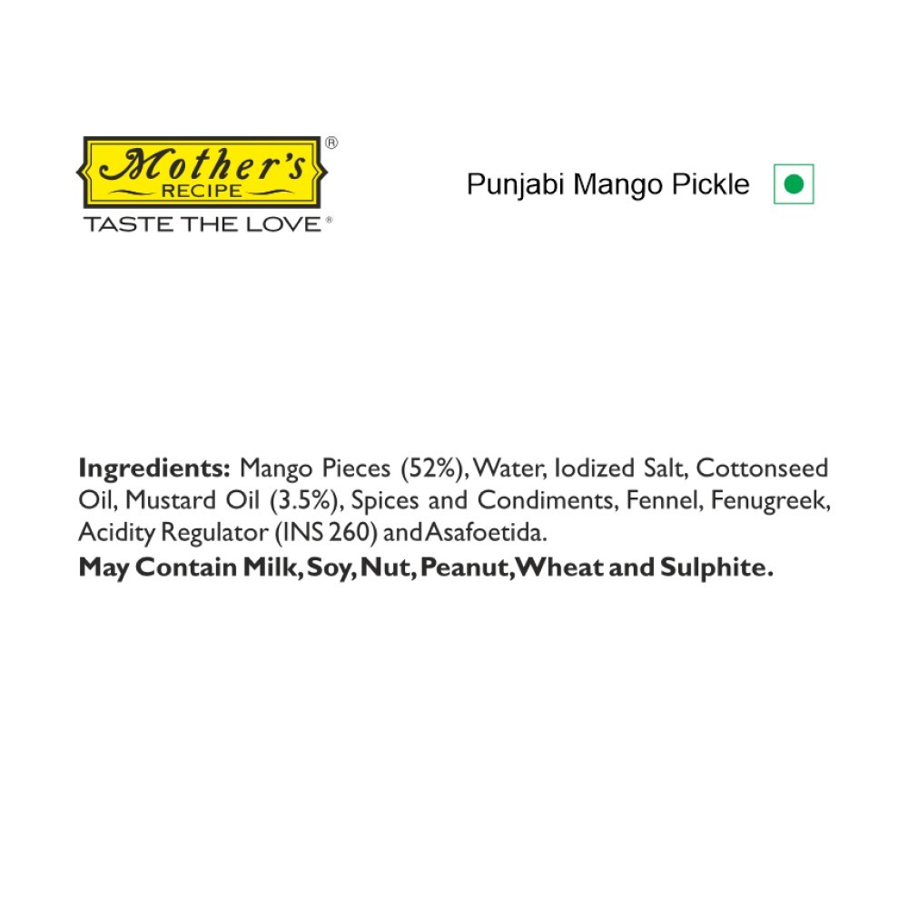 Mother's Recipe Punjabi Mango Pickle