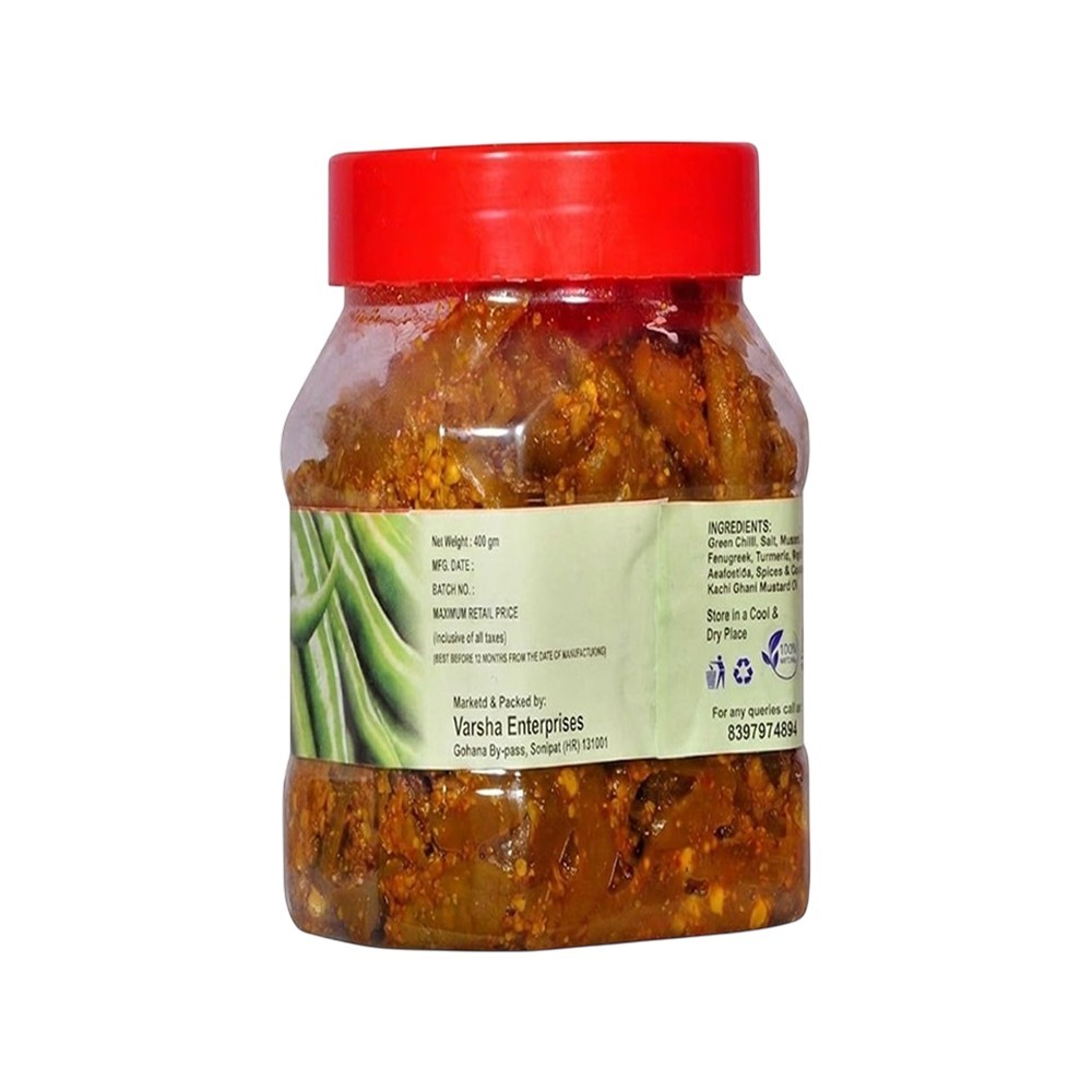 Natural Diet Marwari Rajasthani Green Chilli Pickle