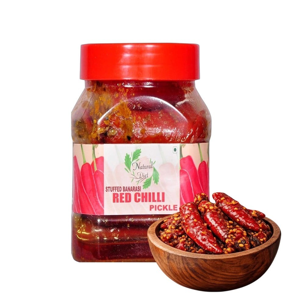 Natural Diet Stuffed Banarasi Red Chilli Pickle