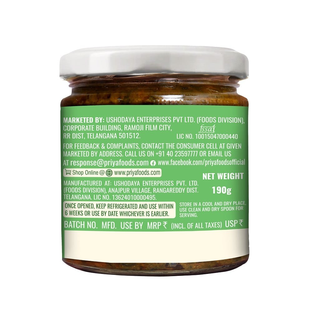 Priya Low Salt Gongura/Roselle Pickle