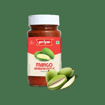 Priya Mango Avakaya Pickle (Without Garlic)
