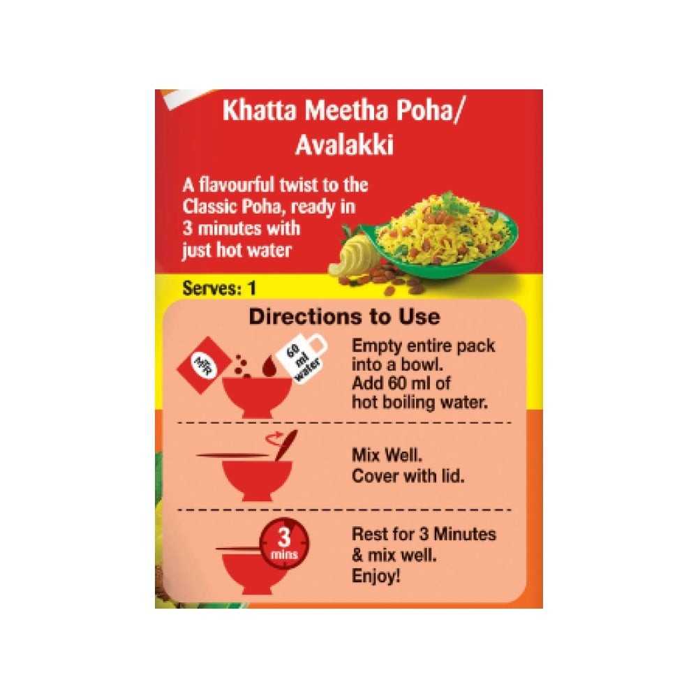 MTR 3 Minute Khatta Meetha Poha Breakfast Mix