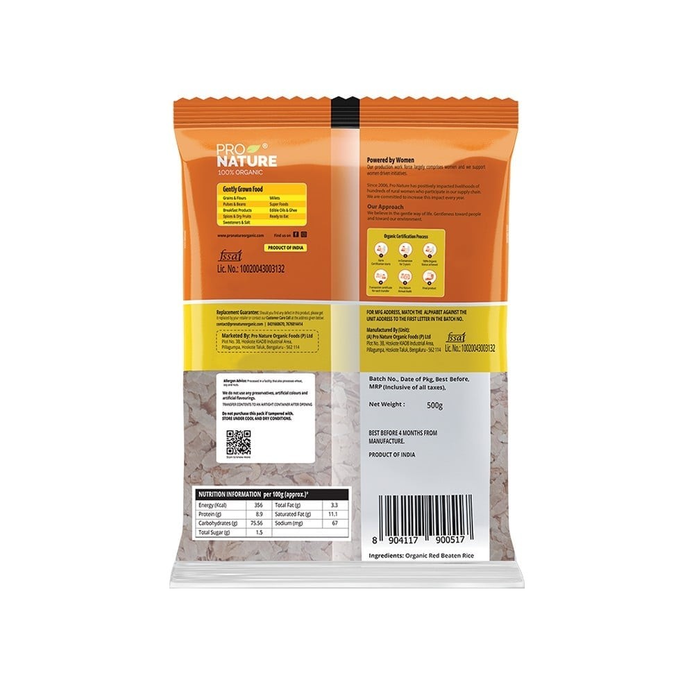 Pro Nature Red Organic Red Poha