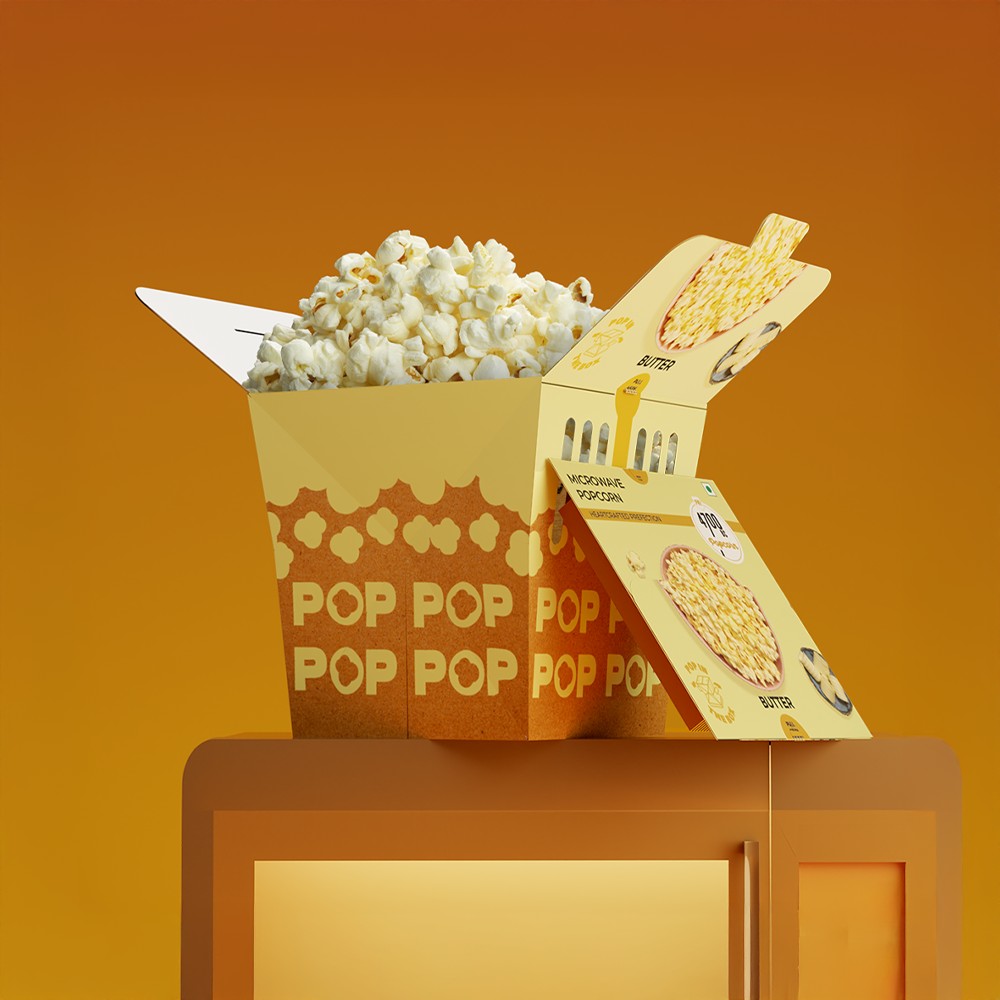 4700BC Microwave PopBox Butter Popcorn Jumbo Size
