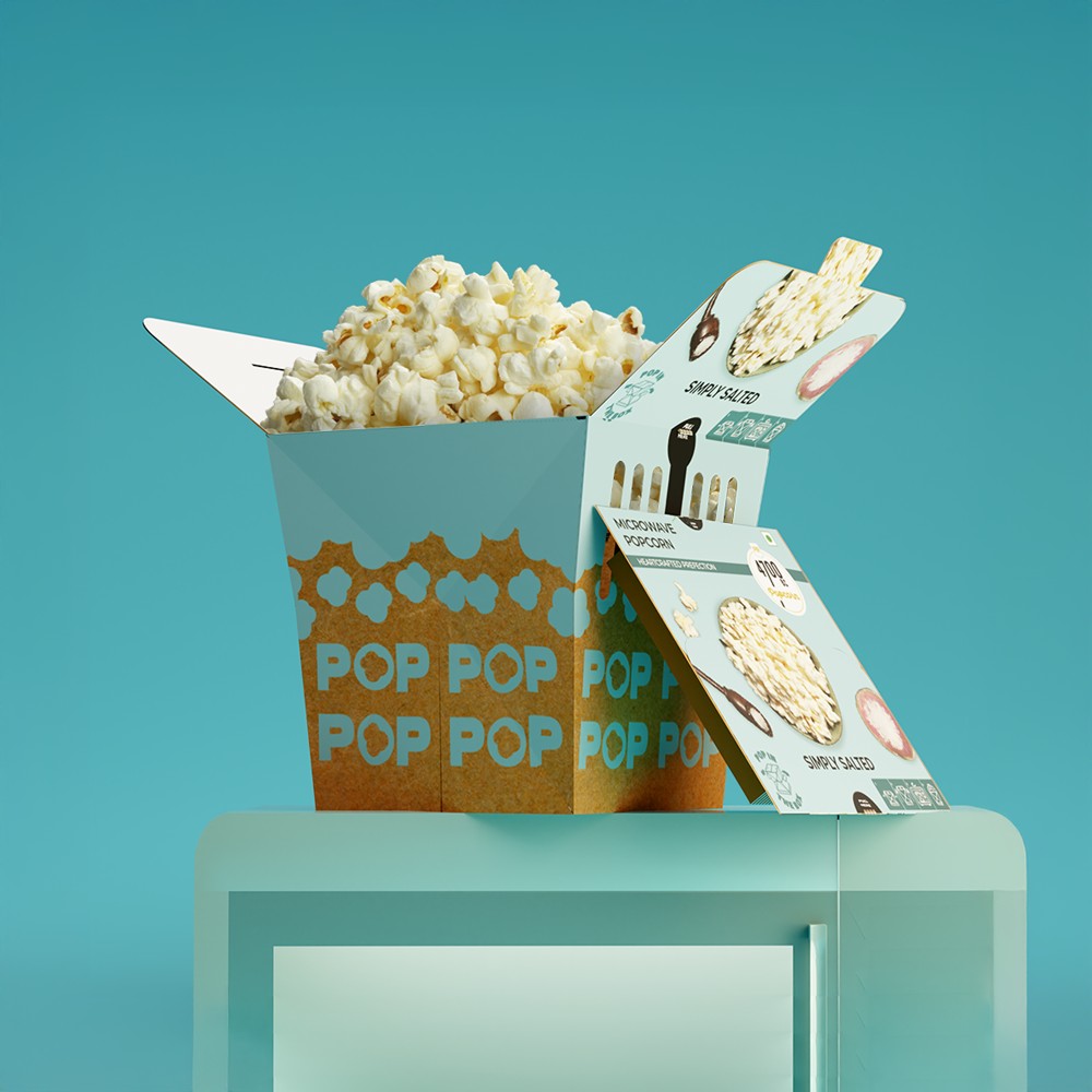 4700BC Microwave PopBox Simply Salted Popcorn Jumbo Size