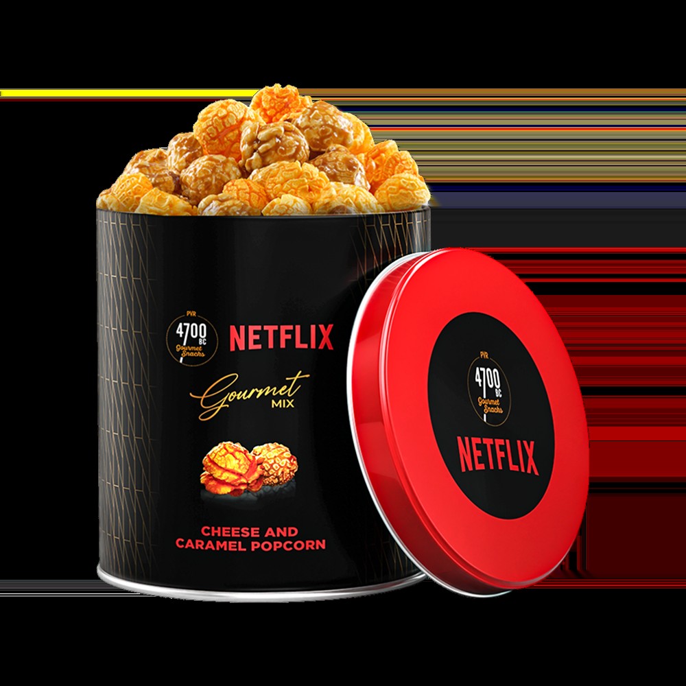 4700BC Netflix Cheese & Caramel Popcorn, Tin