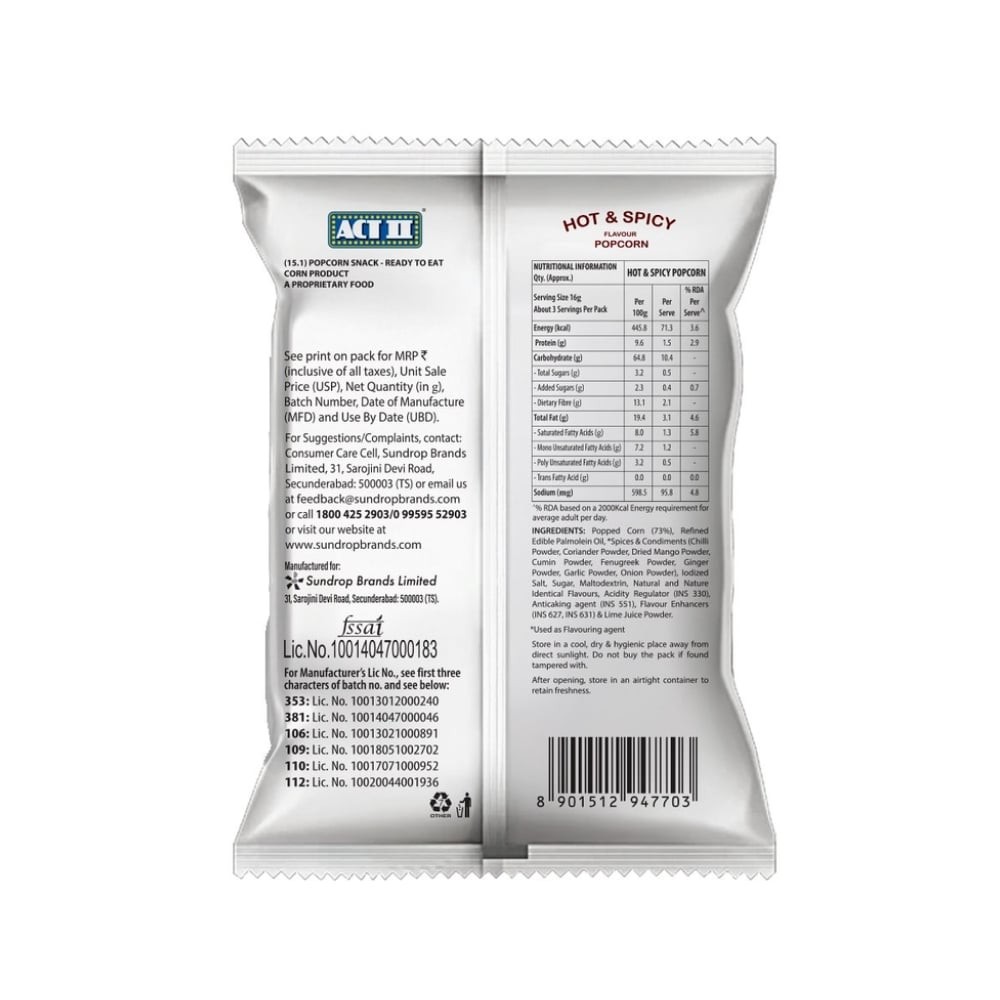 Act II Hot & Spicy Popcorn