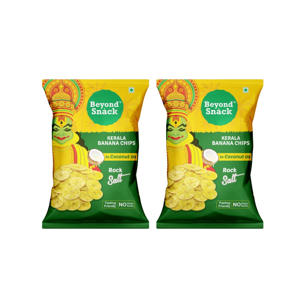 Beyond Snack - Rock Salt Nendran Banana Chips - Pack of 2