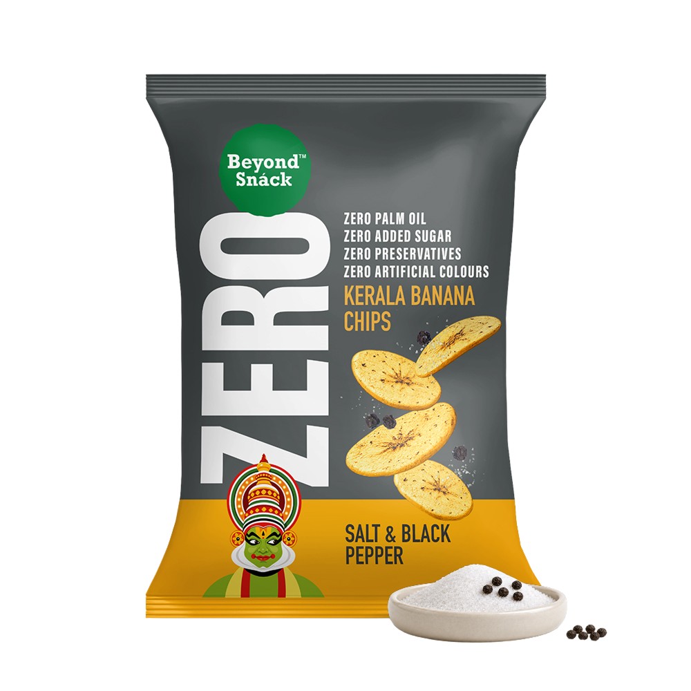Beyond Snack Zero Banana Chips - Salt & Black Pepper