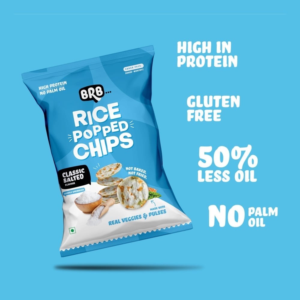 BRB Classic Salted Rice Popped Chips