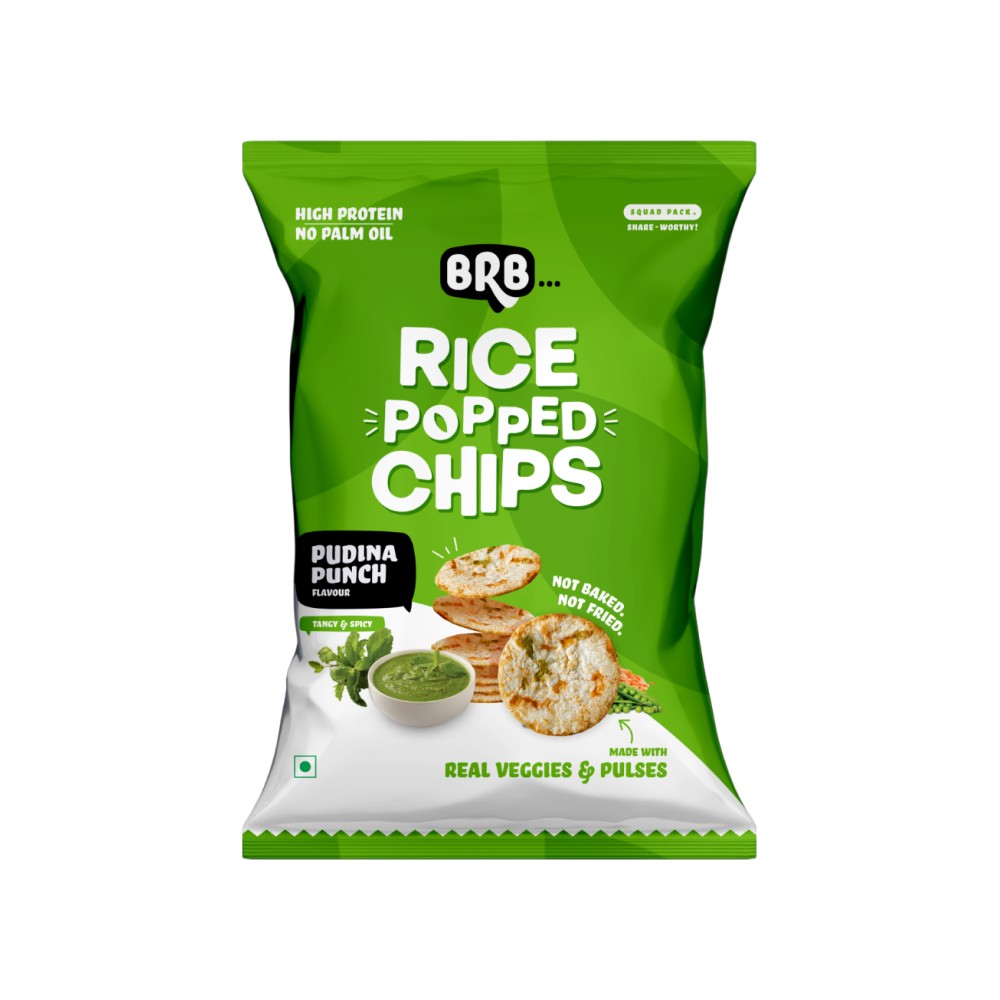 BRB Pudina Punch Rice Popped Chips