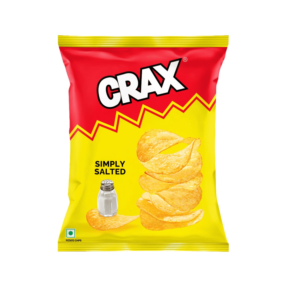 Crax Simply Salted Potato Chips Snacks