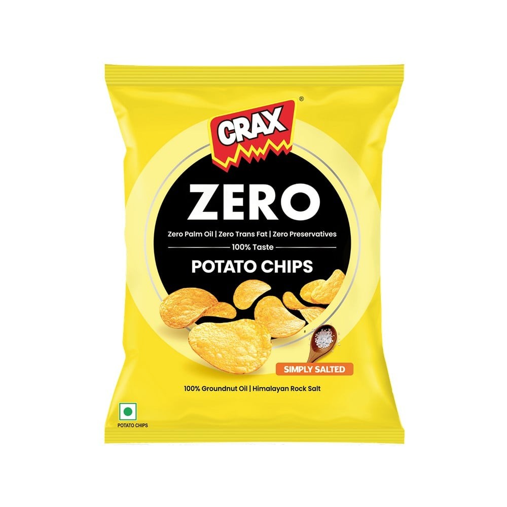 Crax Zero Salted Potato Chips -No Palm Oil