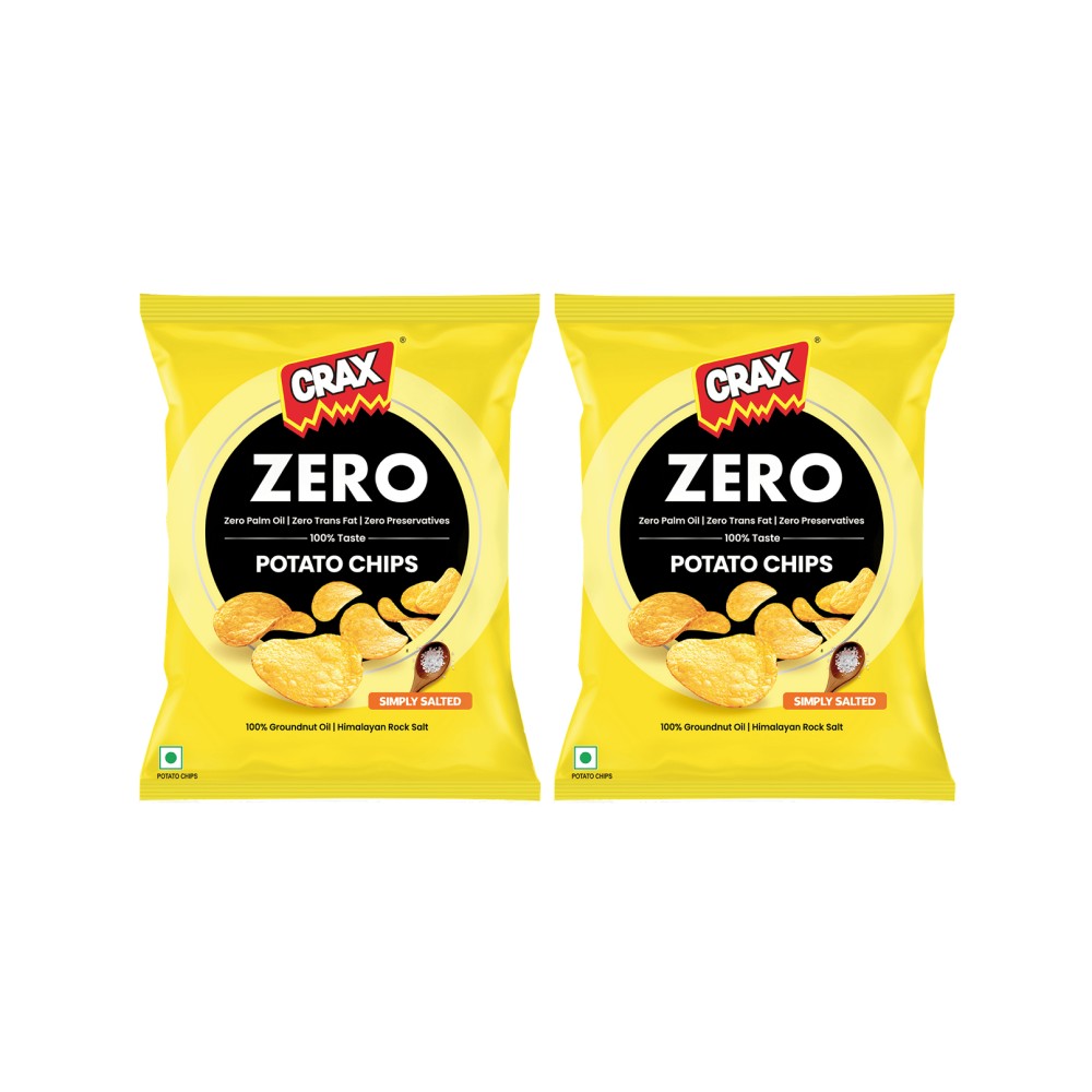Crax Zero Salted Rock Salt Potato Chips -No Palm Oil