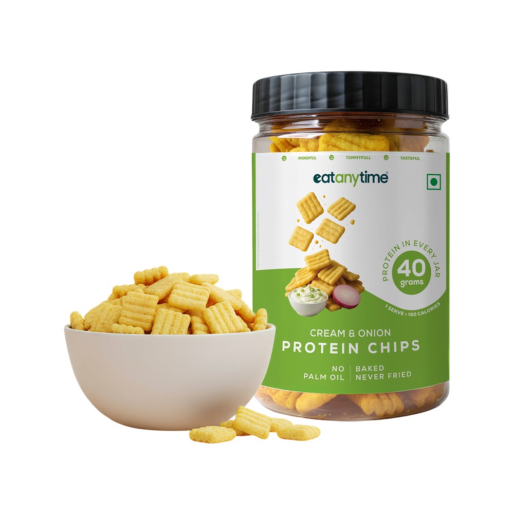 EAT Anytime Roasted Protein Chips (Cream & Onion)