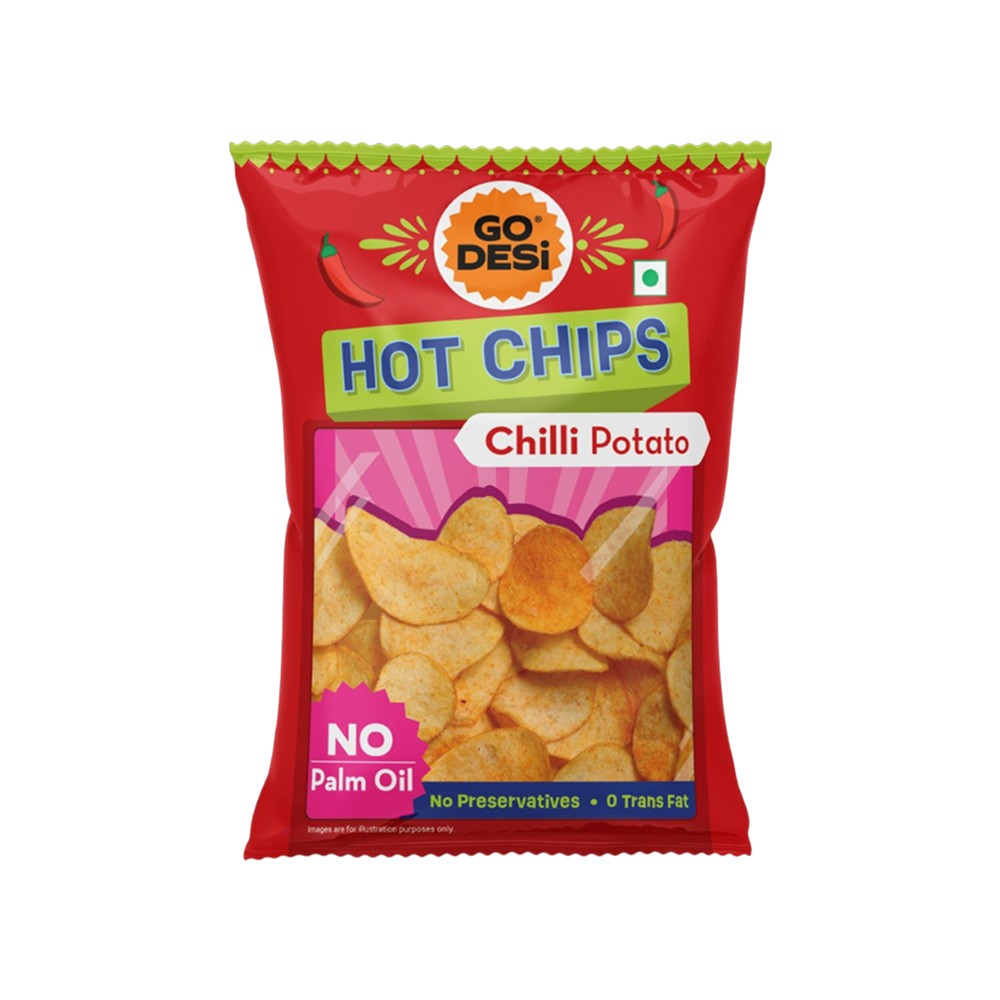 GO DESi Hot Chilli Potato Chips