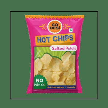 GO DESi Hot Salted Potato Chips