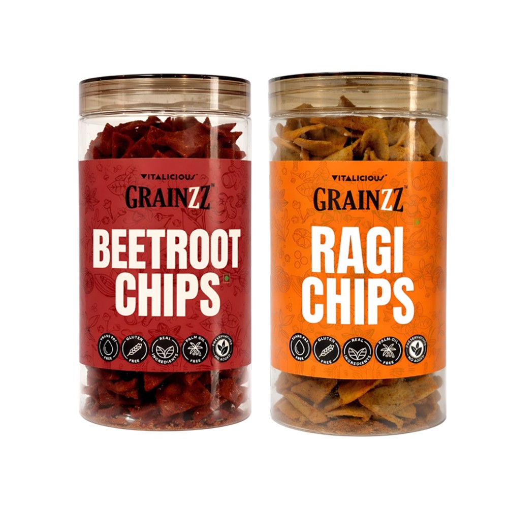 Grainzz Beetroot & Ragi Chips