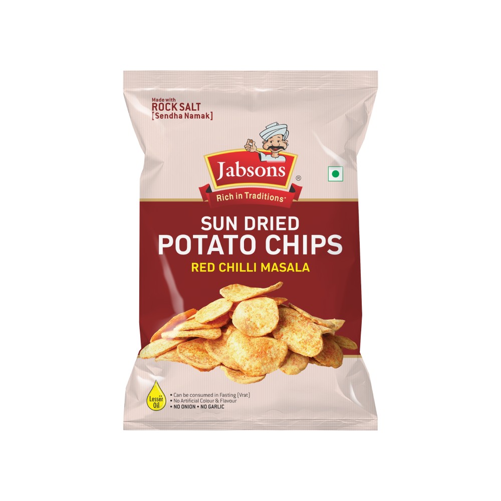 Jabsons Sundried Red Chilli Masala Mota Chips