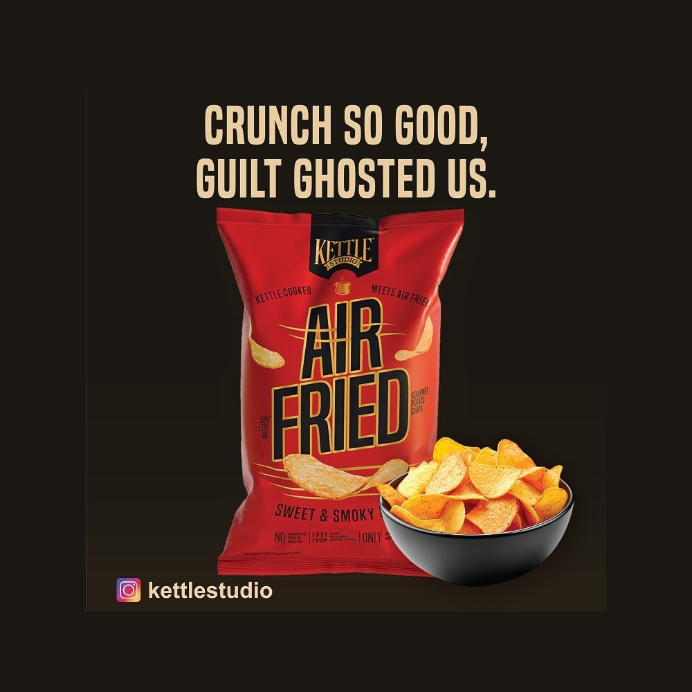 Kettle Studio Air Fried Sweet & Smoky BBQ Potato Chips