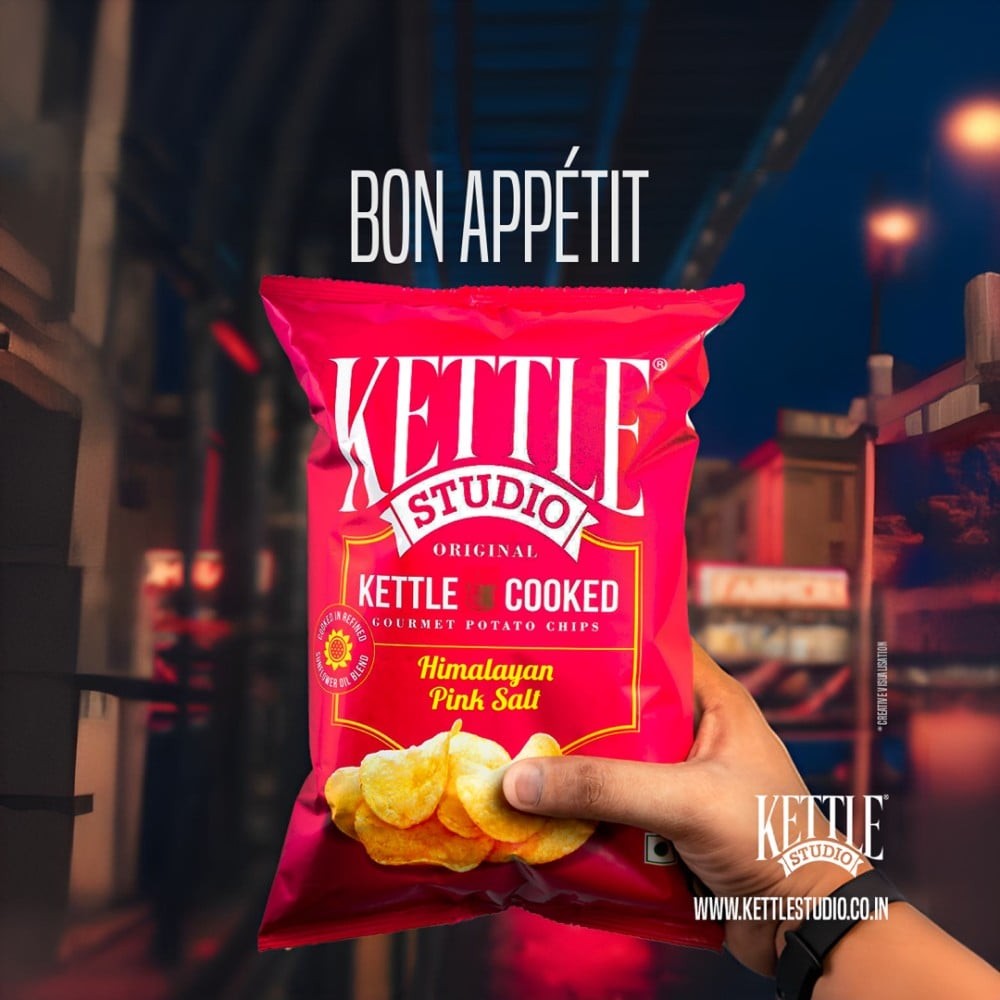 Kettle Studio Potato Chips - Himalyan Pink Salt
