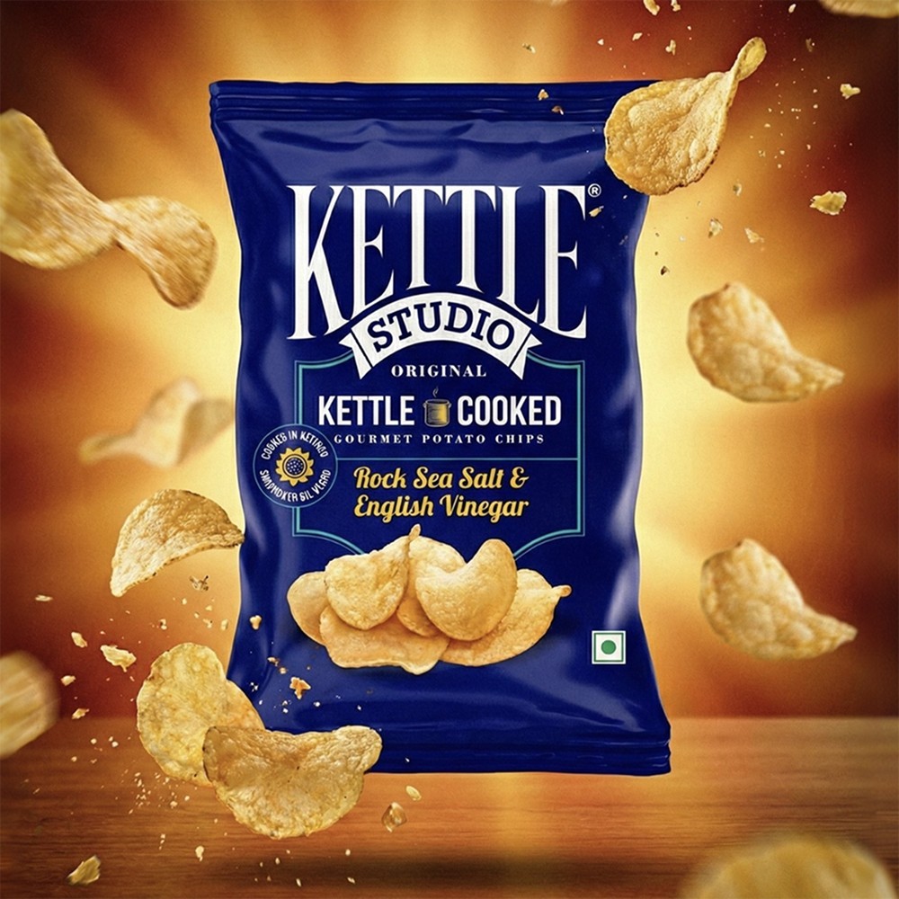 Kettle Studio Rock Sea Salt & English Vinegar Potato Chips