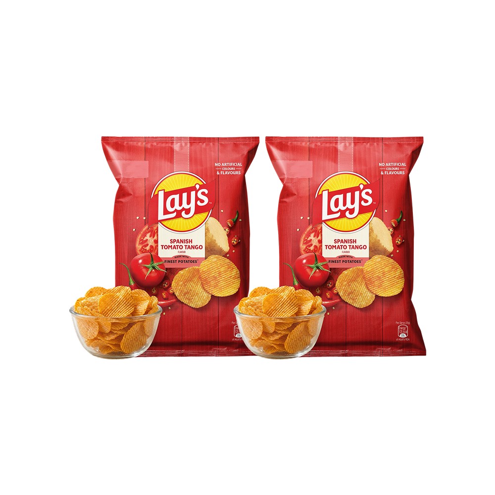 Lay's Spanish Tomato Tango Flavour Chips - Pack of 2