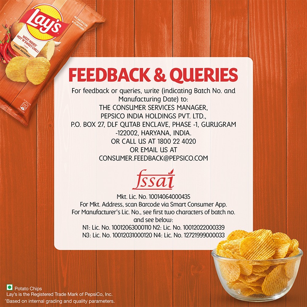 Lay's West Indies Hot n Sweet Chilli Flavour Potato Chips