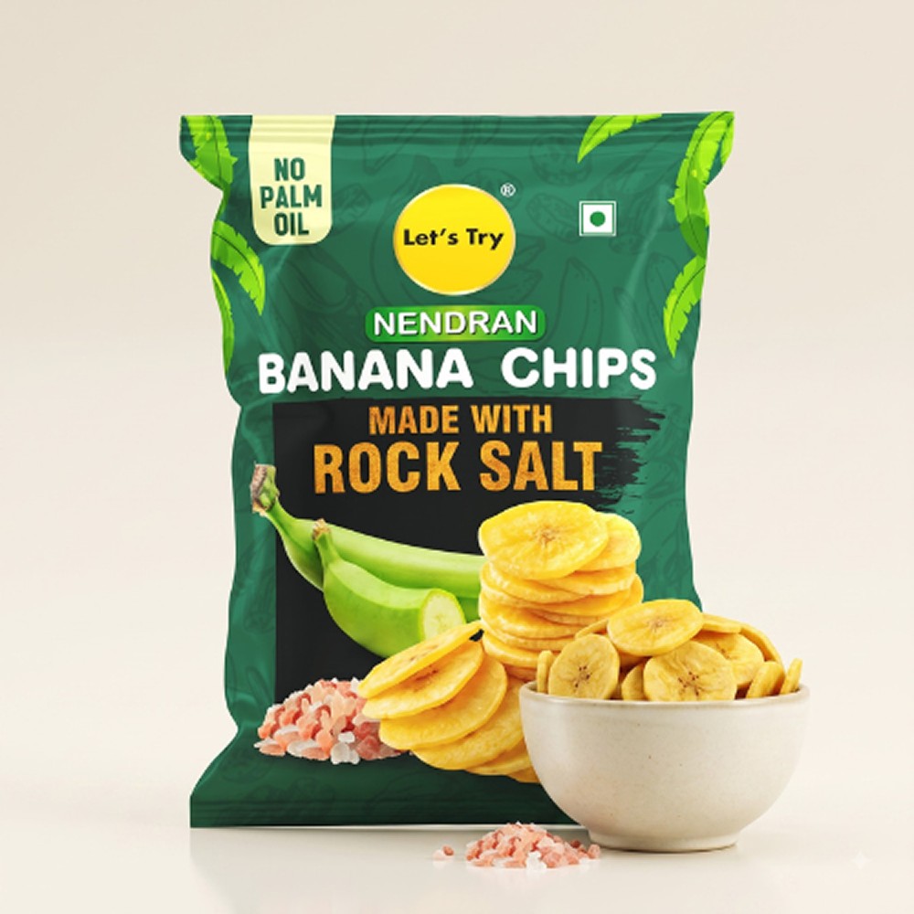 Let's Try Nendran Rock Salt Banana Chips