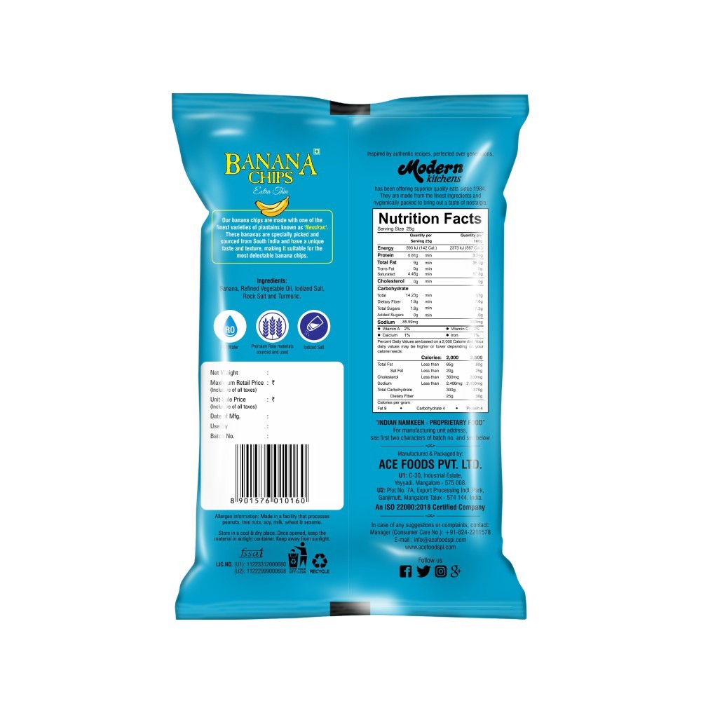 Modern Kitchens Salted Banana Chips