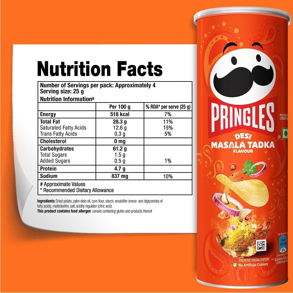 Pringles Desi Masala Tadka Potato Chips