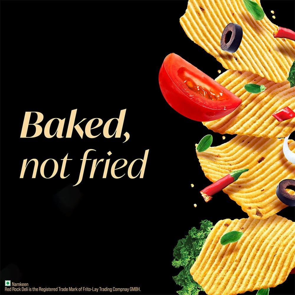 Red Rock Deli Baked Chips (Greek Salad) 40% Less Fat Snacks