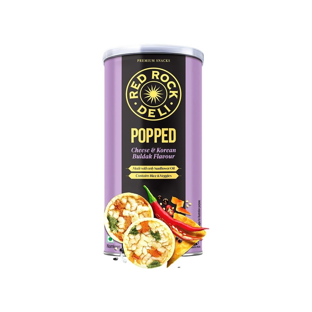 Red Rock Deli Popped Chips (Buldak) No Palm Oil Snacks