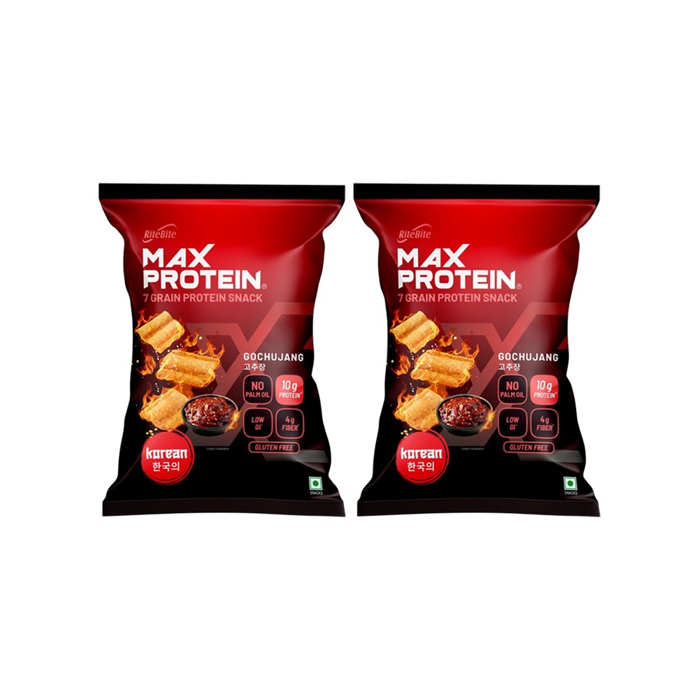 RiteBite Max Protein Korean 10 g Protein Healthy Chips (Gochujang)