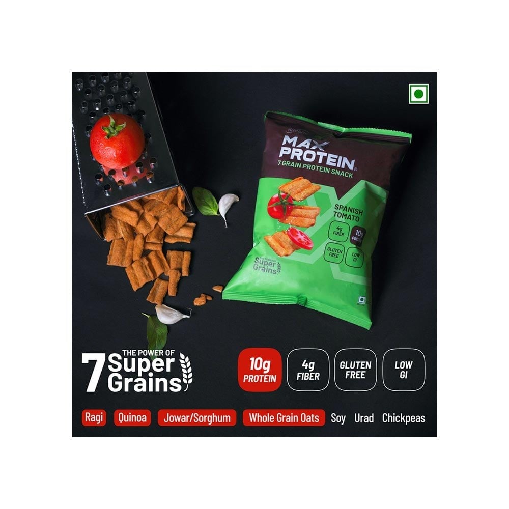 RiteBite Max Protein Spanish Tomato 10 g Protein Multigrain Chips