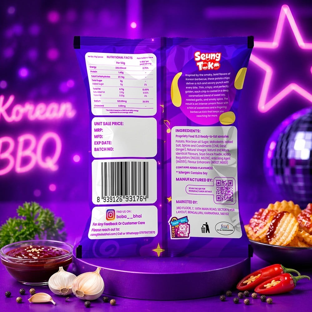 Seung Toko Korean BBQ Potato Chips