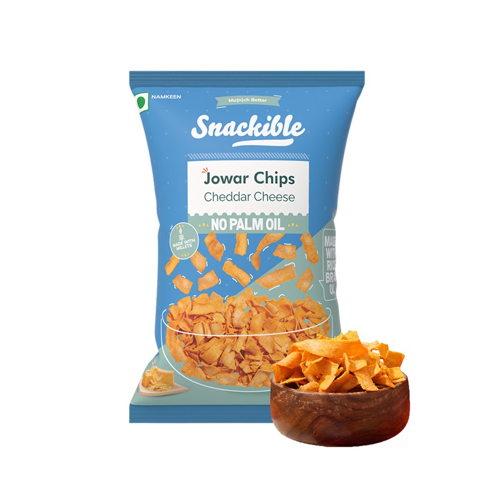 Snackible Cheddar Cheese Jowar Healthy Chips