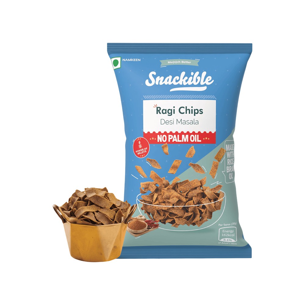 Snackible Desi Masala Ragi Chips