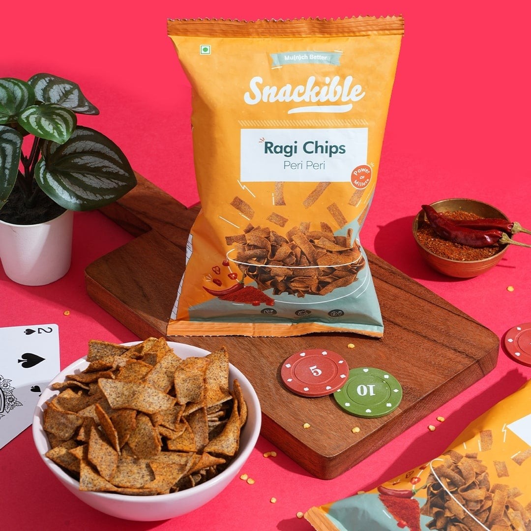 Snackible Peri Peri Ragi Chips