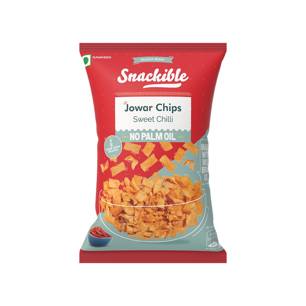 Snackible Sweet Chilli Jowar Healthy Chips