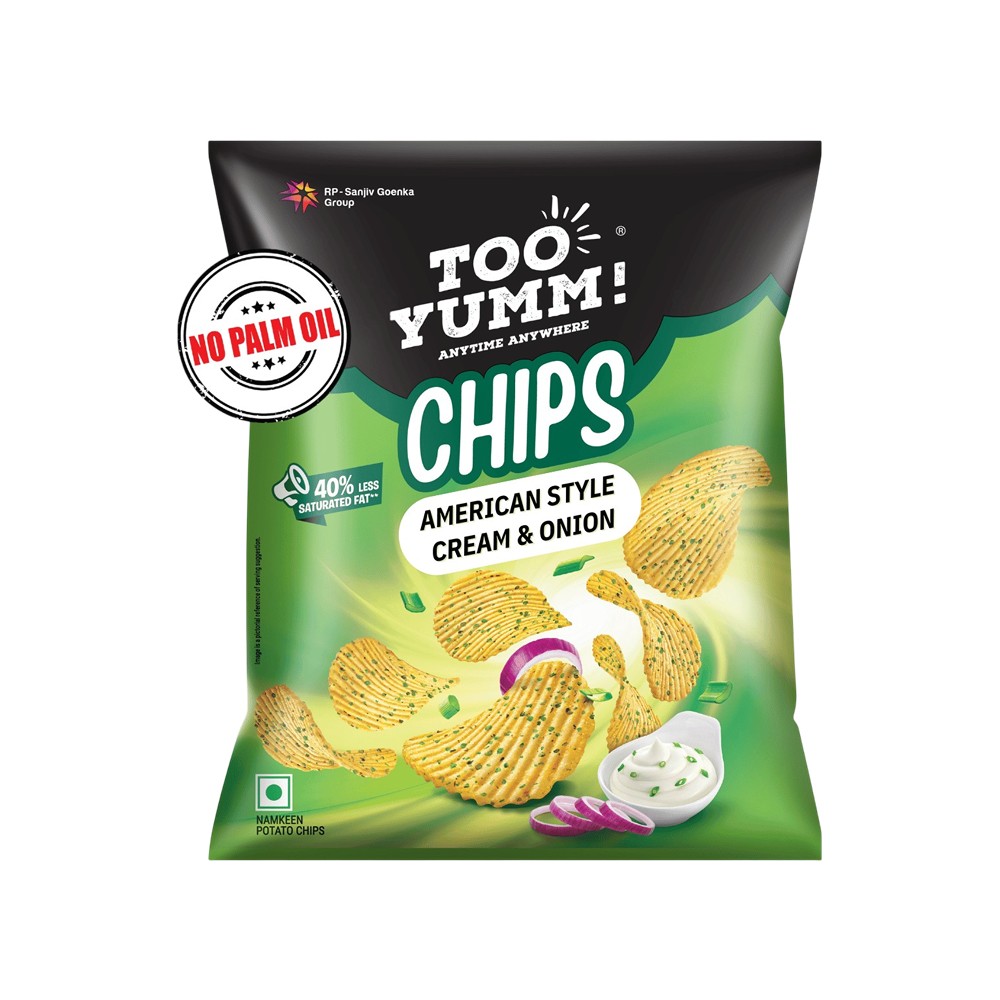 Too Yumm American Style Cream & Onion Potato Chips