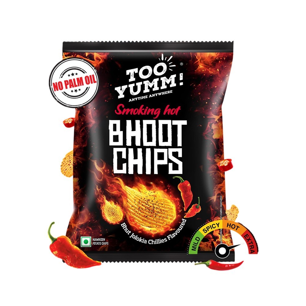 Too Yumm Smoking Hot Bhoot Potato Chips - Spicy Chilli